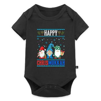 Merry Chrismukkah Dwarves Christmas Hanukkah - Baby Premium short-sleeve bodysuit - black - Front