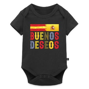 Buenos Deseos- Congratulations Tshirt - Baby Premium short-sleeve bodysuit - black - Front