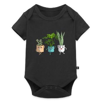 Plant Mama Plants Lady Plant Lovers - Baby Premium short-sleeve bodysuit - black - Front