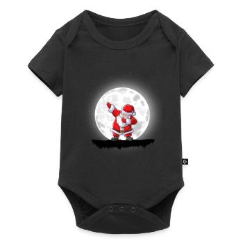 Christmas Girl Boys Dabbing Santa Xmas - Baby Premium short-sleeve bodysuit - black - Front