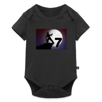 7th birthday martial arts karate 7 years old - Baby Premium short-sleeve bodysuit - black - Front