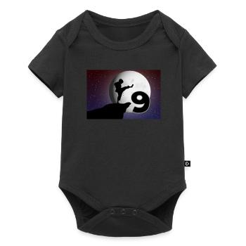 9th birthday martial arts karate 9 years old - Baby Premium short-sleeve bodysuit - black - Front