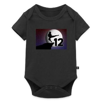 12th birthday martial arts karate 12 years old - Baby Premium short-sleeve bodysuit - black - Front