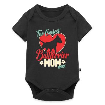 The coolest Bull Terrier mom ever - Baby Premium short-sleeve bodysuit - black - Front