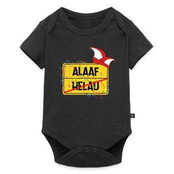 Ortsschild Köln Alaaf - Baby Premium Kurzarmbody - Schwarz - Vorne