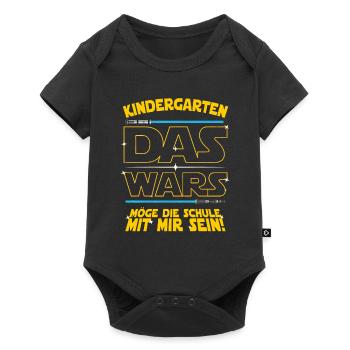 Kindergarten Das wars Schulkind Schule - Baby Premium Kurzarmbody - Schwarz - Vorne
