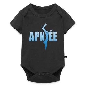 apnée plongée coach plongeur apnéiste - Body à manches courtes Premium Bébé - noir - Devant