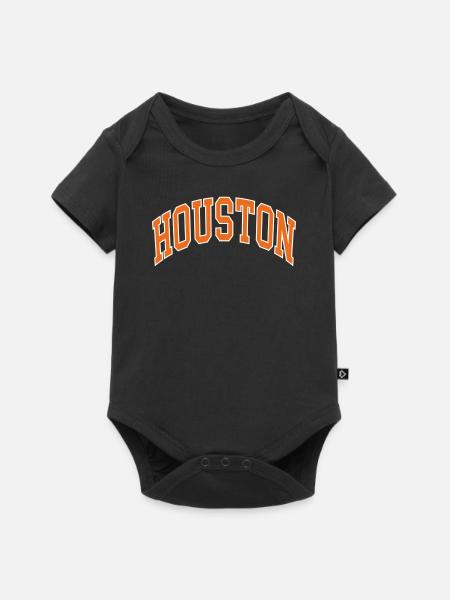 Houston - Baby Premium Kurzarmbody - Schwarz