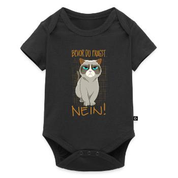 Bevor du fragst nein Katze spruch katzen - Baby Premium Kurzarmbody - Schwarz - Vorne
