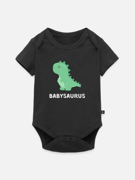 Babysaurus - Body à manches courtes Premium Bébé - noir