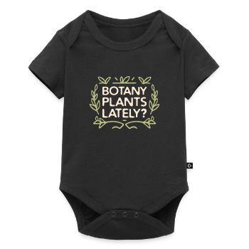 Botany plants lately funny plant hoarder - Baby Premium short-sleeve bodysuit - black - Front