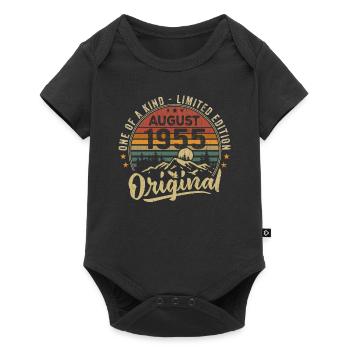 August 1955 Birthday Gift 1955 Legends August - Baby Premium short-sleeve bodysuit - black - Front