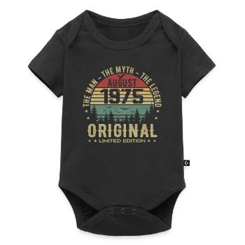 Legend Since Aug 1975 Birthday Gift 1975 - Baby Premium short-sleeve bodysuit - black - Front