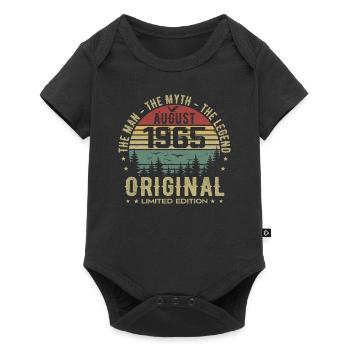 Legend Since Aug 1965 Birthday Gift 1965 - Baby Premium short-sleeve bodysuit - black - Front