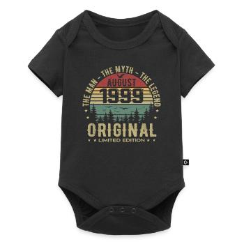 Légende Depuis Août 1999 Cadeau Anniversaire 1999 - Body à manches courtes Premium Bébé - noir - Devant