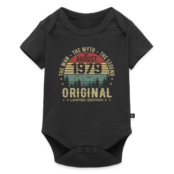 Légende Depuis Août 1979 Cadeau Anniversaire 1979 - Body à manches courtes Premium Bébé - noir - Devant