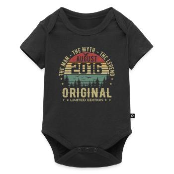 Légende Depuis Août 2016 Cadeau Anniversaire 2016 - Body à manches courtes Premium Bébé - noir - Devant
