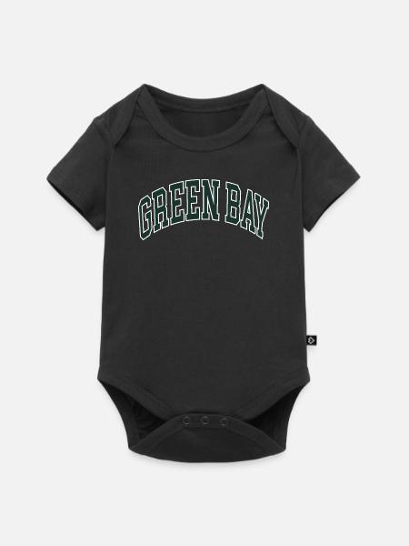 Green Bay - Baby Premium Kurzarmbody - Schwarz