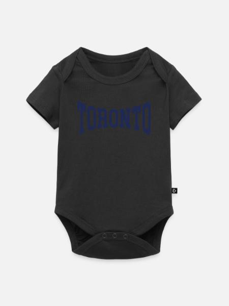 Toronto - Baby Premium Kurzarmbody - Schwarz