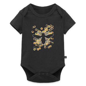 Rettet die Bienen - Baby Premium Kurzarmbody - Schwarz - Vorne