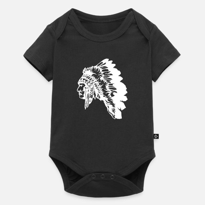 Indiens - Body à manches courtes Premium Bébé - noir