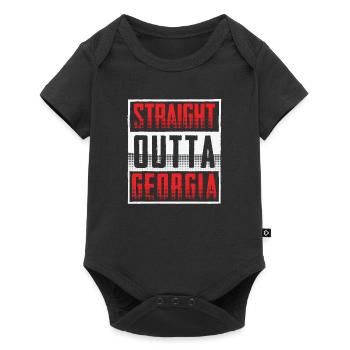 Straight outta Georgia - Baby Premium short-sleeve bodysuit - black - Front