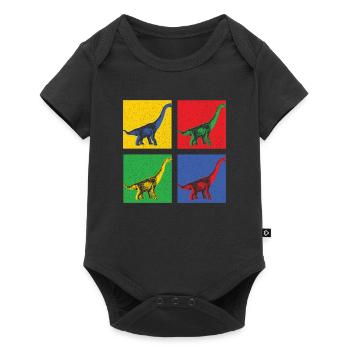 DINO ART - Body à manches courtes Premium Bébé - noir - Devant