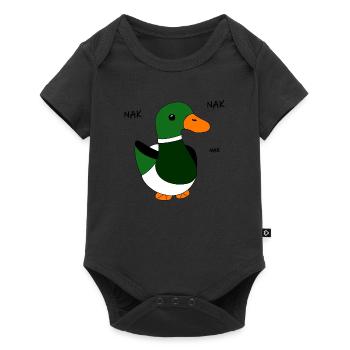 Motif animal mignon pour enfants de canard - Body à manches courtes Premium Bébé - noir - Devant