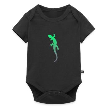 Gecko Salamander Lizard - Baby Premium short-sleeve bodysuit - black - Front