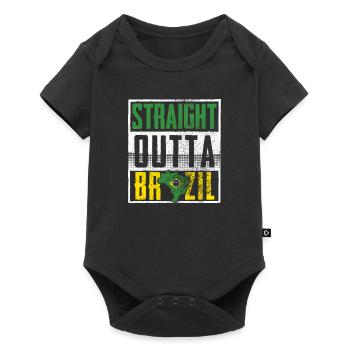 Direct Du Brésil - Body à manches courtes Premium Bébé - noir - Devant
