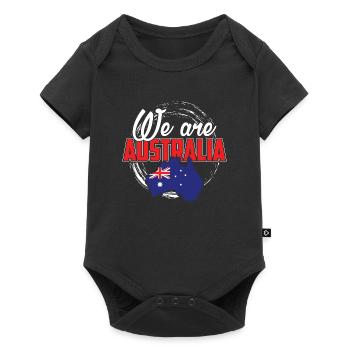 Wir Sind Australien - Baby Premium Kurzarmbody - Schwarz - Vorne