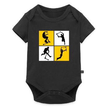 freestyle scooter - Baby Premium short-sleeve bodysuit - black - Front