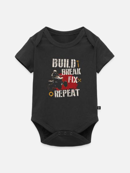 Geländewagen Vierradantrieb - Baby Premium Kurzarmbody - Schwarz