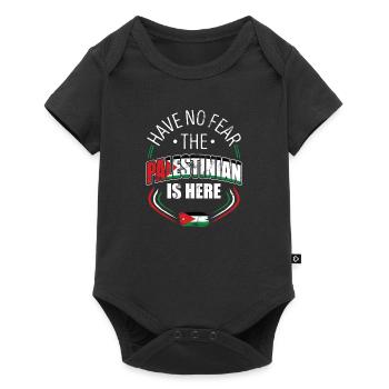 N’aie pas peur, Le Palestinien Est ici - Body à manches courtes Premium Bébé - noir - Devant