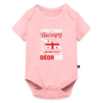 Géorgie Tbilissi Patriotisme - Body à manches courtes Premium Bébé - rose - Devant