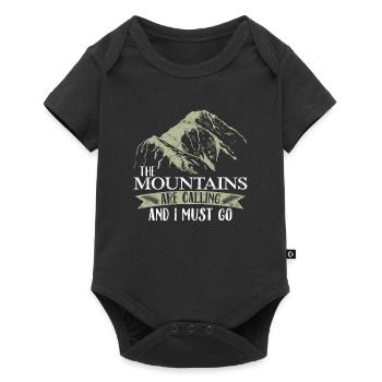 Drôle de chemises de randonneurs - Body à manches courtes Premium Bébé - noir - Devant