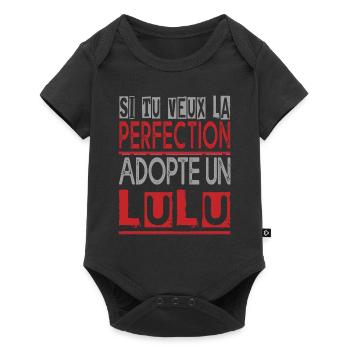 Si tu veux la perfection adopte Lulu Lucas Lucien - Body à manches courtes Premium Bébé - noir - Devant