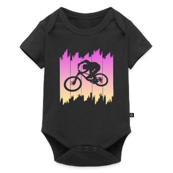 biken - Baby Premium Kurzarmbody - Schwarz - Vorne