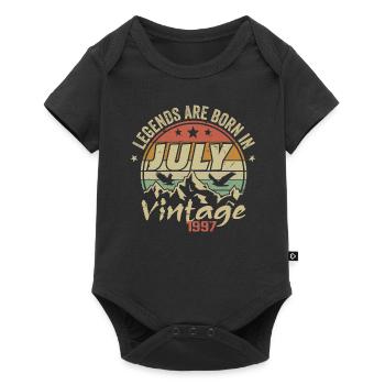 Vintage Anniversary - Made in July 1997 - Baby Premium short-sleeve bodysuit - black - Front