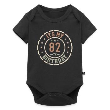 C'est Mon 82e Anniversaire Cadeau 82 Ans - Body à manches courtes Premium Bébé - noir - Devant