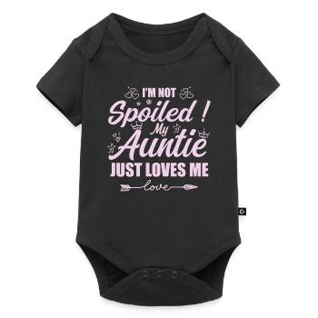 Im Not Spoiled My Auntie Just Loves Me a Team Kids - Baby Premium short-sleeve bodysuit - black - Front