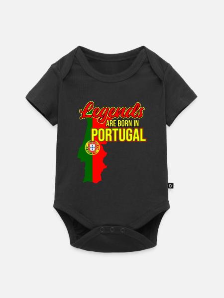 Portugal - Baby Premium Kurzarmbody - Schwarz