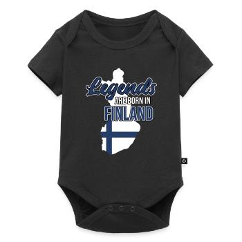 Finland - Baby Premium short-sleeve bodysuit - black - Front