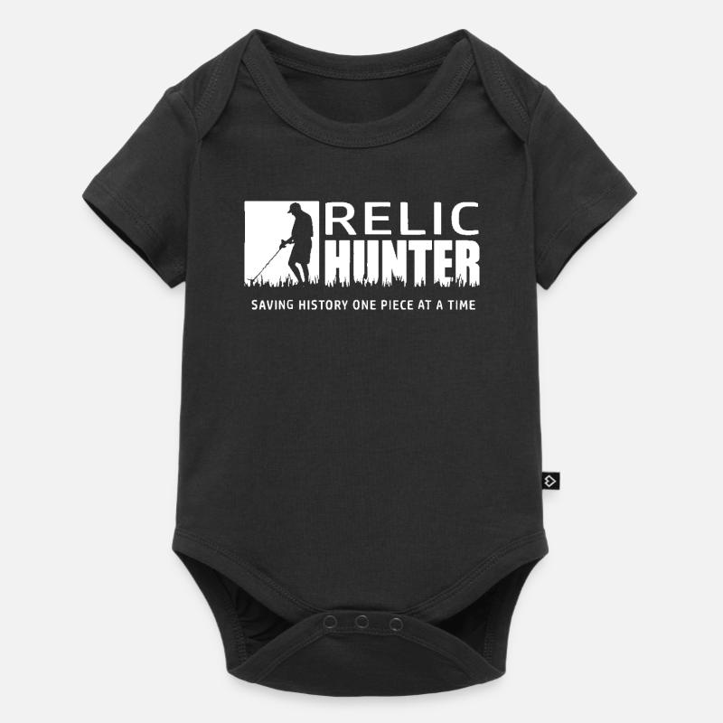 DÉTECTEURS DE MÉTAUX SHIRT TSHIRT HUNTER HUNTER RE RE - Body à manches courtes Premium Bébé - noir