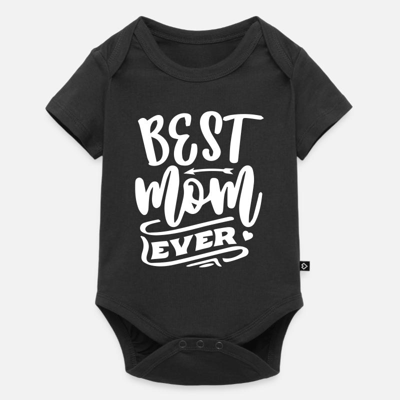 Best Mom Ever - Baby Premium Kurzarmbody - Schwarz
