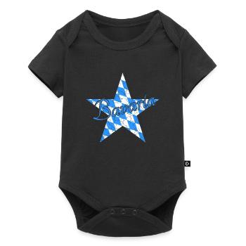 Bavaria Bayern - Baby Premium Kurzarmbody - Schwarz - Vorne