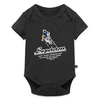 Supercross - Moto Cross - Motocross - Baby Premium short-sleeve bodysuit - black - Front