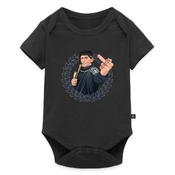 Rieser Grantler // Illustration - Baby Premium Kurzarmbody - Schwarz - Vorne