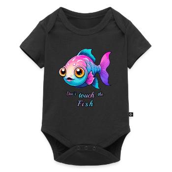 Poisson sucré et coloré - Body à manches courtes Premium Bébé - noir - Devant