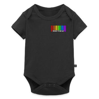 Proud to be Gay Pride LGBT Pride Gay Cadeau - Body à manches courtes Premium Bébé - noir - Devant